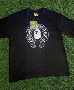 Chrome hearts x bape shirt size medium