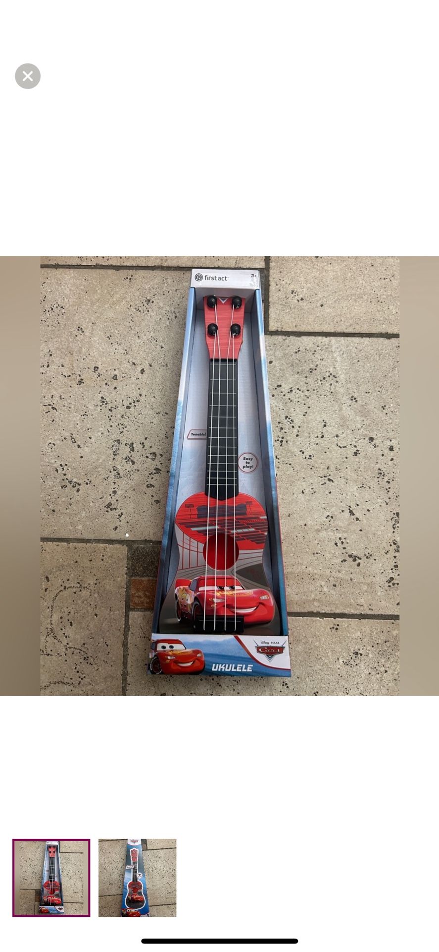 NWT Disney Pixar Mcqueen Cars Red Ukulele