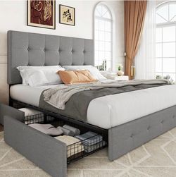 Brand new full size bed frame with a brand new mattress of your choice included