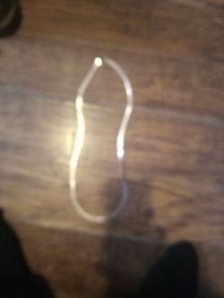 Silver Herringbone Necklace 