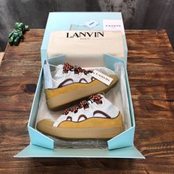Lanvin Curb Shoes Men’s White Size 10 (New)