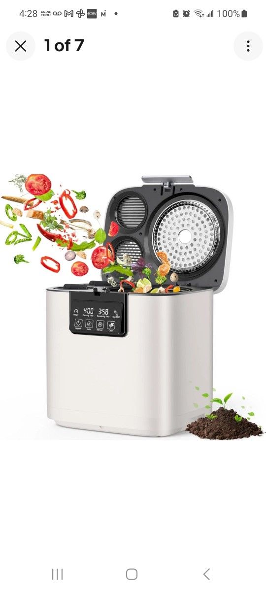 Electric Kitchen Composter 4l Large