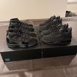 Jordan Retro 4s Black Cats 