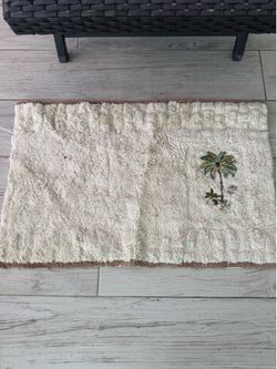 Palm tree towel and rug