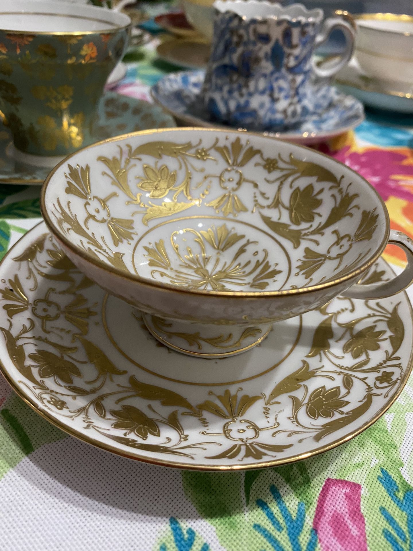 Fine China Orington Bros. Tea Cup Saucer