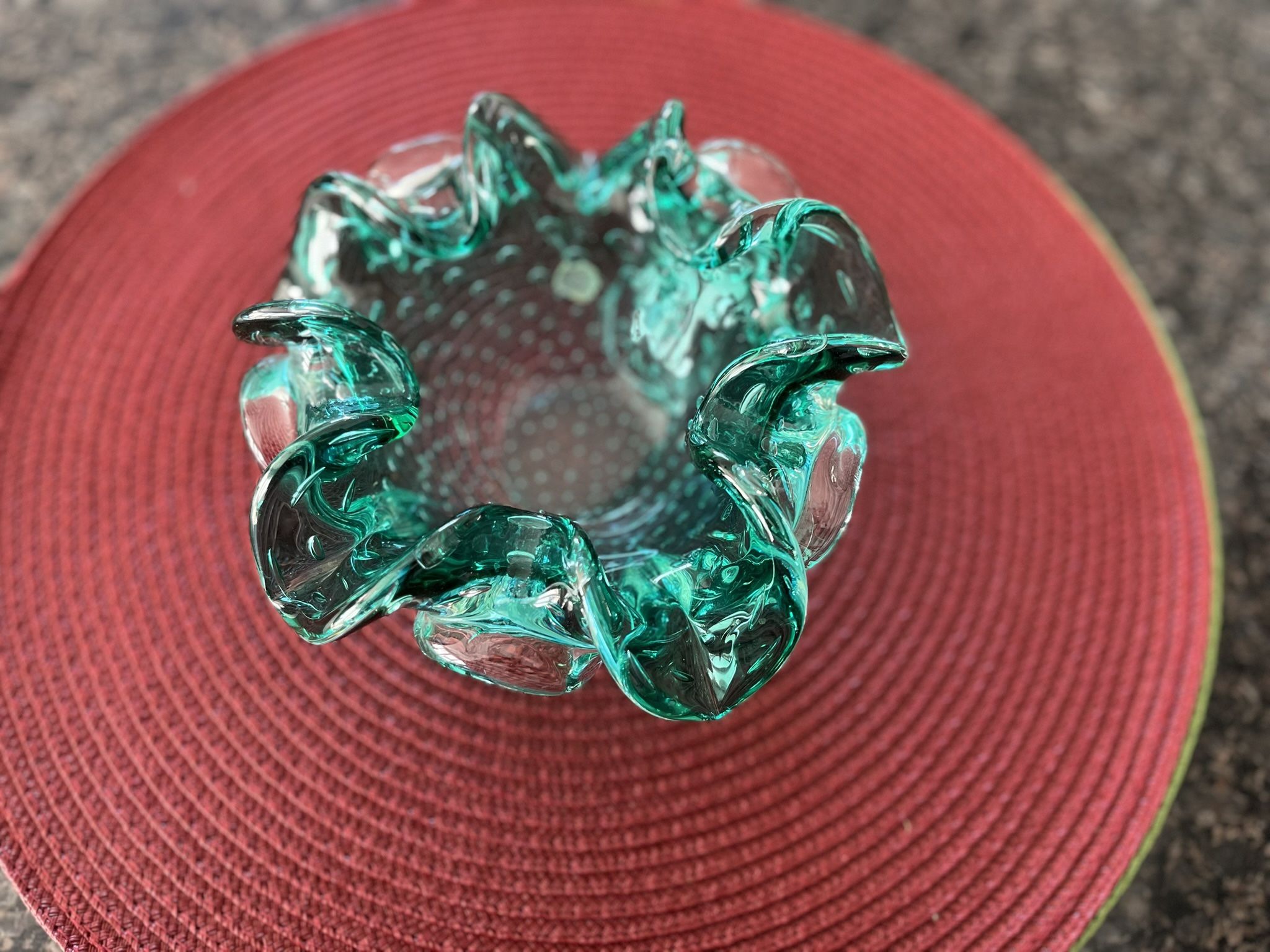 Vintage MURANO glass dish