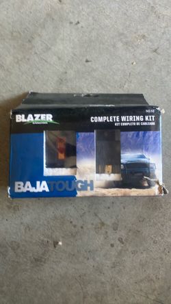 blazer baja tough n510 fog light / light bar complete wiring kit new