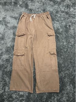 BoohooMAN Extremely Baggy Cargo Pants – Brown