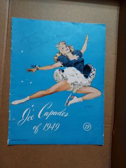 Signed Ice Capades of 1949 Vintage Program Signed by Irma Thomas and Orrin Markhus.
