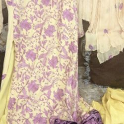 Girls M Size 3 Pieces Dress Embroidered 