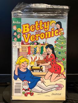 Betty & Veronica #84 Archie Comics 1995 Christmas Cover White Pages