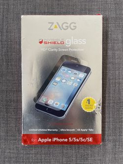 ZAGG Invisible Shield Protective Glass Cover for iPhone 5/5s/5c/SE