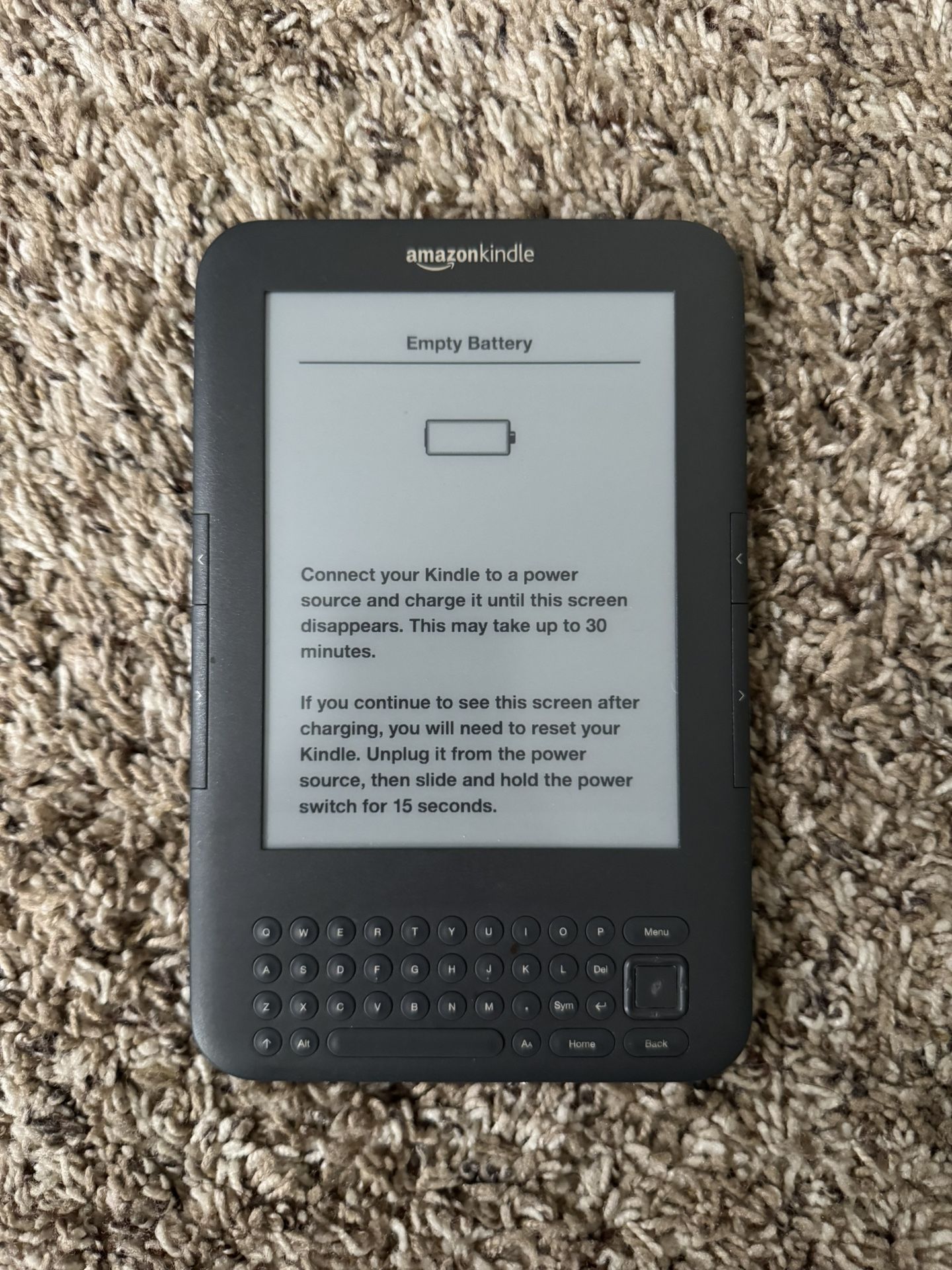 Kindle Keyboard (3rd Gen) + Case & Charger – Great Condition