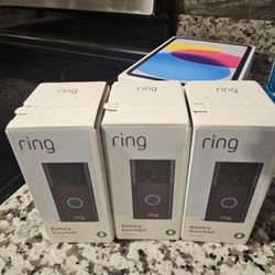 Brand New Ring Battery Doorbell (HD Video) - Buy 1 or All 3