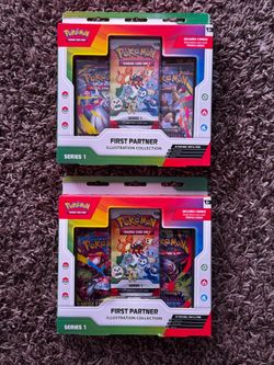 Pokémon First Partner Illustration Collection Lot of 2