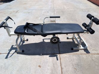 Lower back stretching bench