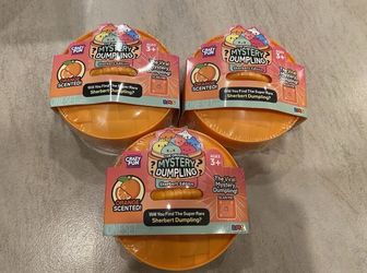 Squishy orange dumplings.