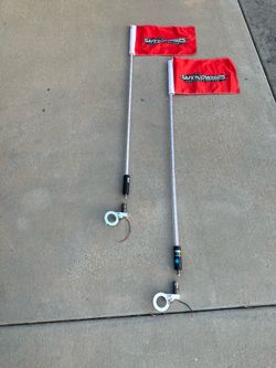 RZR / Maverick/ Yamaha / Honda/ SXS Lighted Whips w/1.75” Bar Mounts