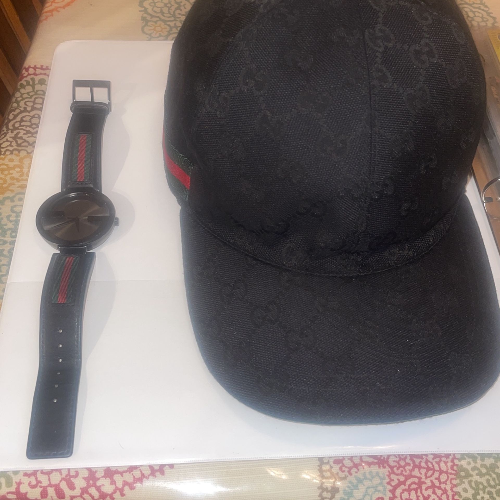 Gucci Hat And Gucci Watch