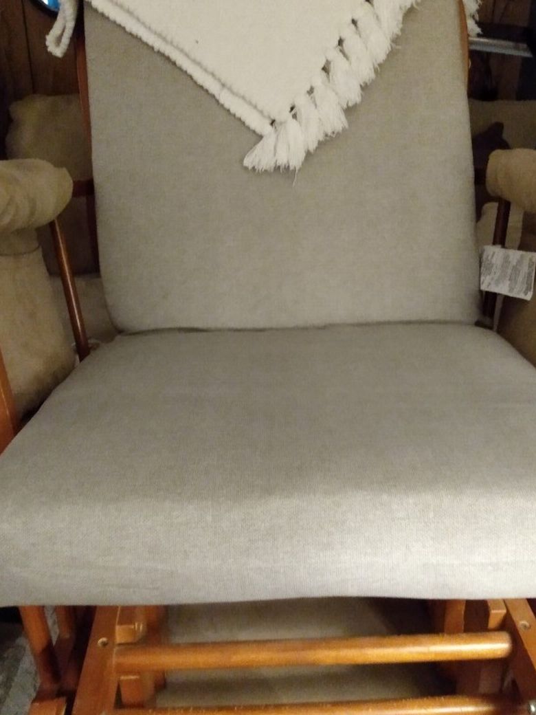 A Beige Rocker Glider