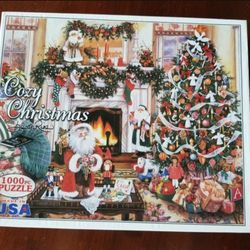 Cozy Christmas Santa Puzzle 1000 Piece 