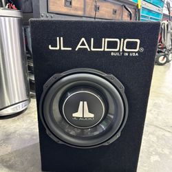JL AUDIO MICROSUB+ ENCLOSED AMPLIFIED SUBWOOFER 