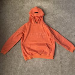 Medium Coral Essentials Hoodie