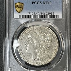 1890-CC Morgan Silver Dollar PCGS XF40