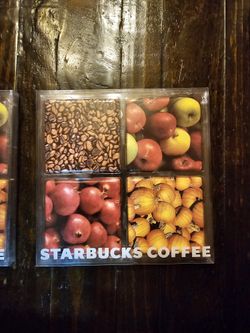 VINTAGE Starbucks Fall Coasters
