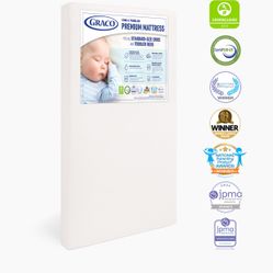 Graco premium foam crib mattress and sheets