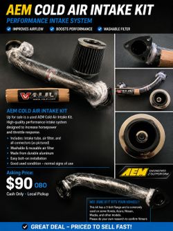 **🔥 AEM Performance Cold Air Intake Kit - $90 OBO 🔥**