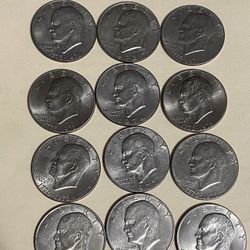 I have 12 copper one-dollar collector coins in good condition. I'm asking $6 each, the price is firm.