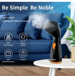 BRAND NEW !!! Moolan Portable Handheld Garment Steamer, 2 in 1 Fabric Steamer Wrinkle Remover