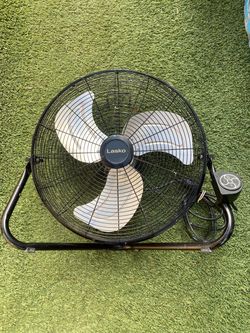 Lasko Commercial 20" High Velocity Fan, 3 Speeds, Floor/Wall-Mount, Black
