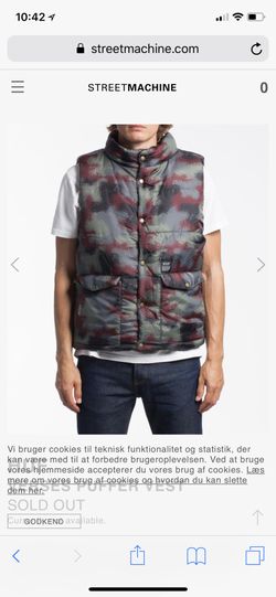 HUF reversible nylon vest, fishing vest with pockets