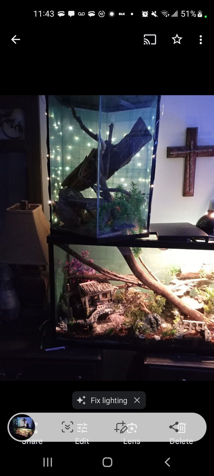 55g And 40g Fish Tanks All Acc. Included 2for1