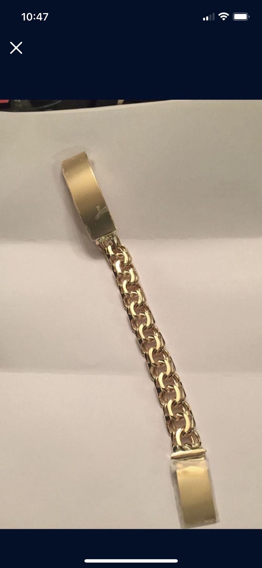 10k Gold Chino Link Bracelet