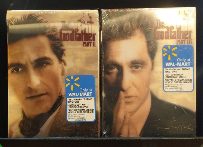 THE GODFATHER PART II, lll, Sealed! Special Walmart Limited Lenticular Cover