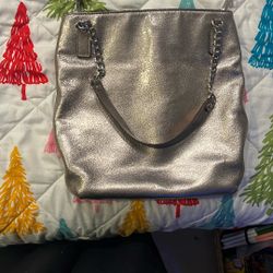 Michael Kors Brown Bronze Purse With Strap