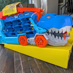 Hot Wheels City Ultimate T-Rex Transporter -Open Box new 
