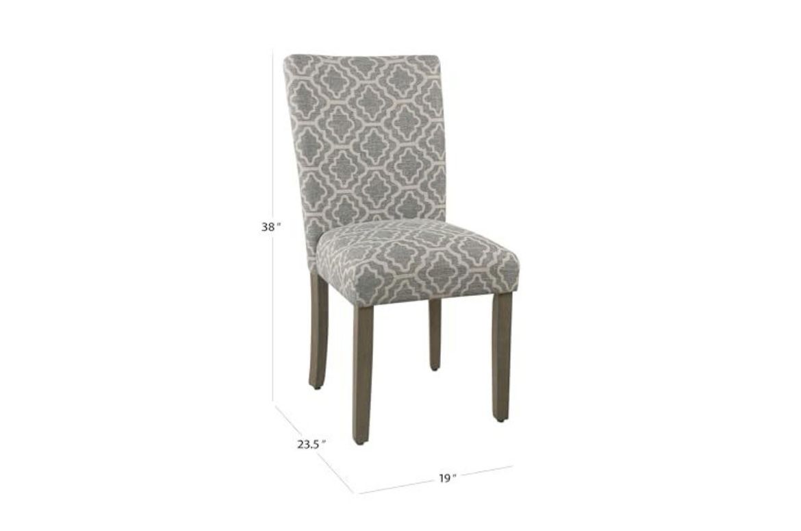 (2) Parsons Upholstered Dining Accent Chair