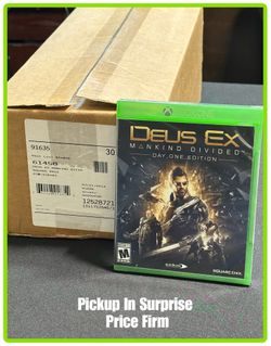XBOX ONE FULL CASE DEUS EX CASE OF 30 GAMES