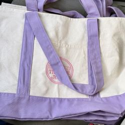 Trader Joe's Lavender Large Tote Bag