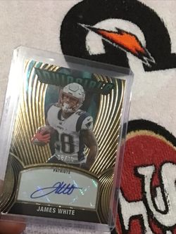 2022 Chronicles New England Patriots James White Invincible Gold Autograph /10 SSP