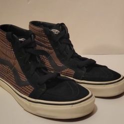VANS Sk8- Reissue Design High Glen Plaid Men's 8, Women's 9.5 Sneakers