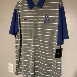 Nike dri fit Dodgers Polo Size Large 2016