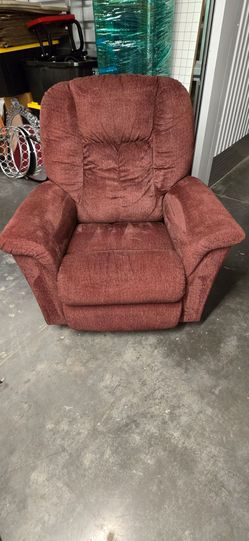 Burgundy Fabric Recliner Chair/sillon reclinable