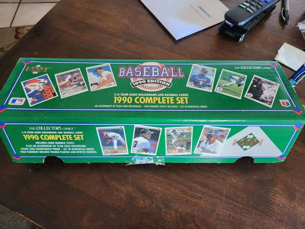 1990 Upper Deck Baseball Cards, Complete Set 