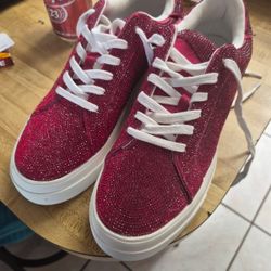 Jessica Simpson Ruby Red Sneakers