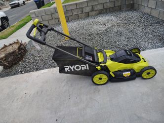 Ryobi 40v  lawnmower with 6.0ah battery and charger